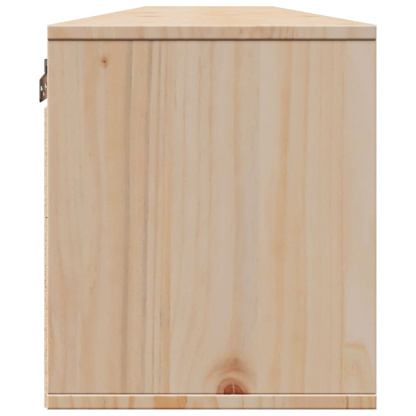 Wandschränke Kiefer Massivholz 100x30x35cm, 2er Set
