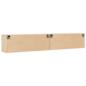 Wandschränke Kiefer Massivholz 100x30x35cm, 2er Set