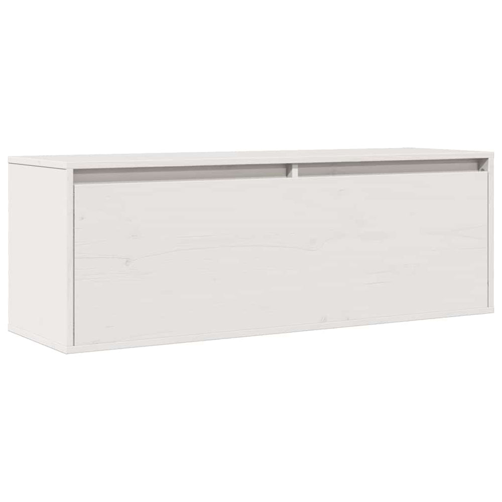 Weißer Wandschrank Kiefer Massivholz 100cm