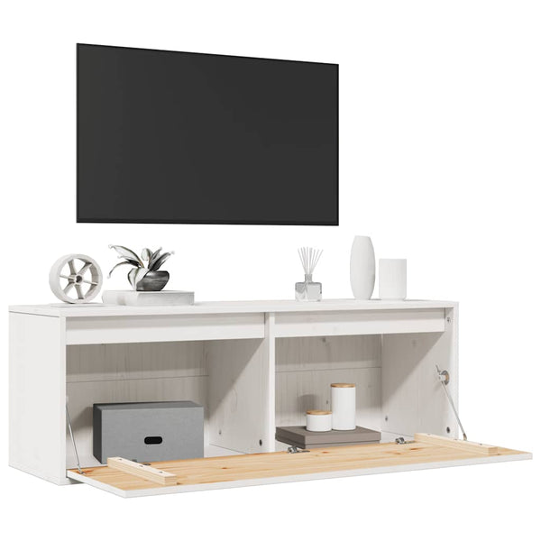 Weißer Wandschrank Kiefer Massivholz 100cm