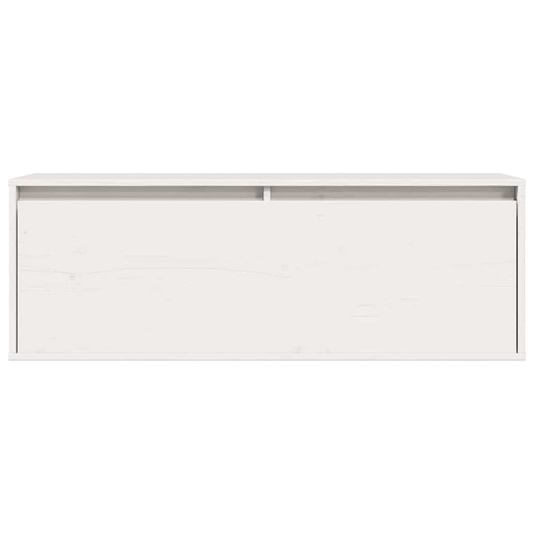 Weißer Wandschrank Kiefer Massivholz 100cm