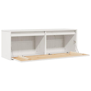 Weißer Wandschrank Kiefer Massivholz 100cm