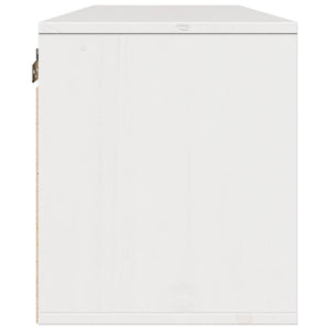 Weißer Wandschrank Kiefer Massivholz 100cm