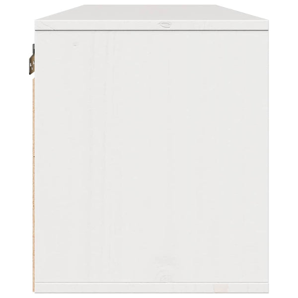 Weißer Wandschrank Kiefer Massivholz 100cm