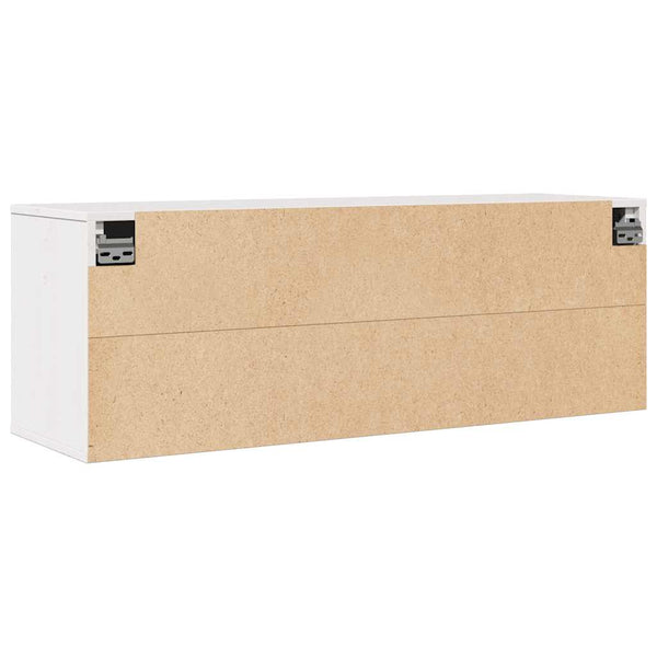 Weißer Wandschrank Kiefer Massivholz 100cm