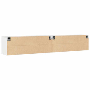 Wandschränke 2er Set, Kiefer Massivholz, Weiß