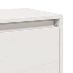 Wandschränke 2er Set, Kiefer Massivholz, Weiß