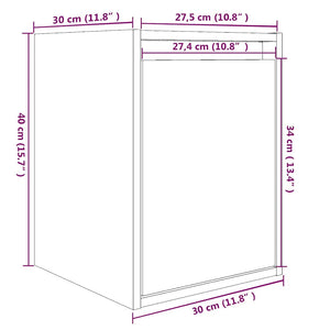 Wandschrank Kiefer Massivholz 30x30x40 cm