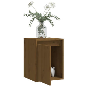 vidaXL Armoires murales 2 pcs Marron miel 30x30x40 cm Bois de pin massif