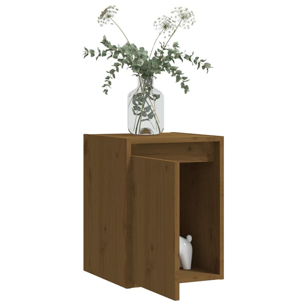 vidaXL Armoires murales 2 pcs Marron miel 30x30x40 cm Bois de pin massif
