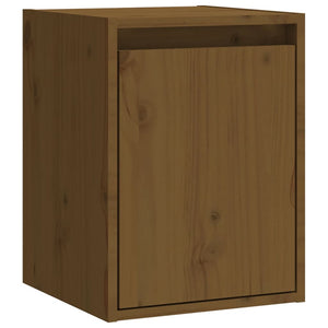 vidaXL Armoires murales 2 pcs Marron miel 30x30x40 cm Bois de pin massif