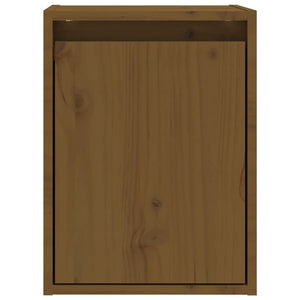 vidaXL Armoires murales 2 pcs Marron miel 30x30x40 cm Bois de pin massif