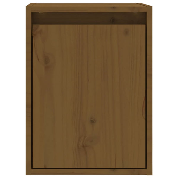 vidaXL Armoires murales 2 pcs Marron miel 30x30x40 cm Bois de pin massif