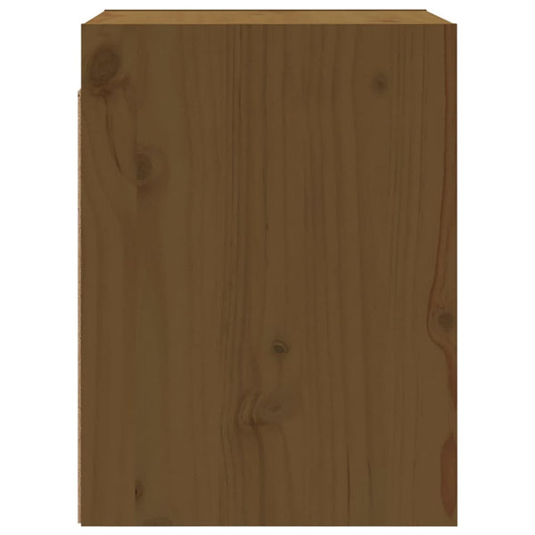 vidaXL Armoires murales 2 pcs Marron miel 30x30x40 cm Bois de pin massif