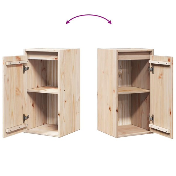 Massivholz Wandschränke Kiefer, 2er-Set