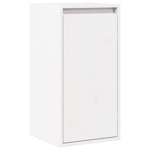 Weißer Wandschrank 30x30x60cm Kiefer Massivholz