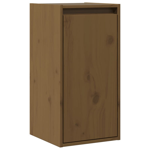 Wandschrank Honigbraun Kiefer Massivholz 30x60 cm