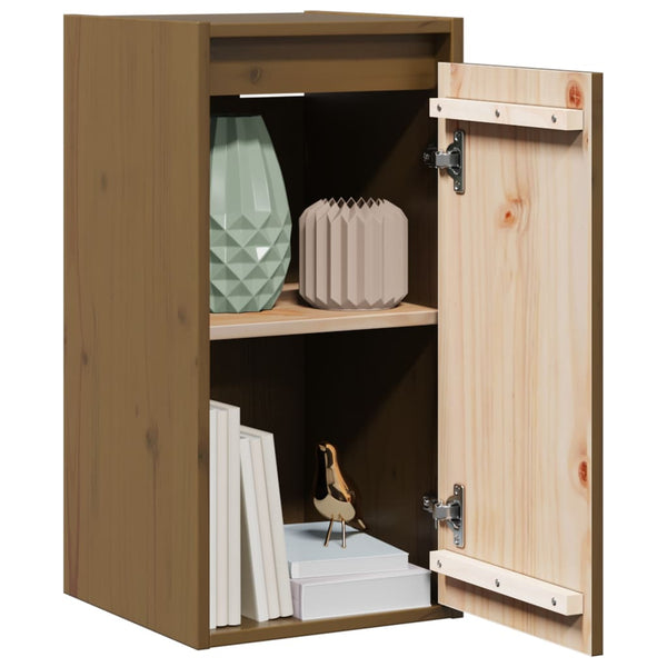 Wandschrank Honigbraun Kiefer Massivholz 30x60 cm