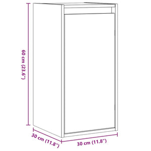 vidaXL Armoires murales 2 pcs Marron miel 30x30x60 cm Bois de pin massif