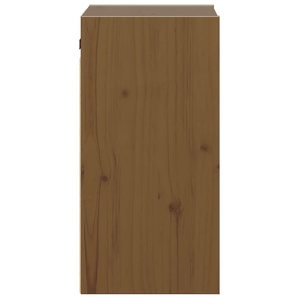 vidaXL Armoires murales 2 pcs Marron miel 30x30x60 cm Bois de pin massif