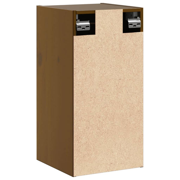 vidaXL Armoires murales 2 pcs Marron miel 30x30x60 cm Bois de pin massif