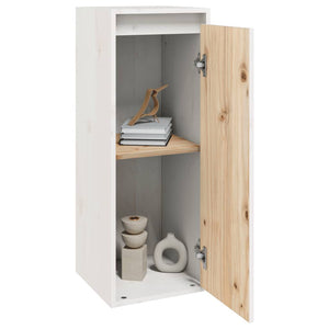 Weißer Wandschrank 30x30x80 cm Kiefer Massivholz