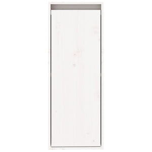 Weißer Wandschrank 30x30x80 cm Kiefer Massivholz