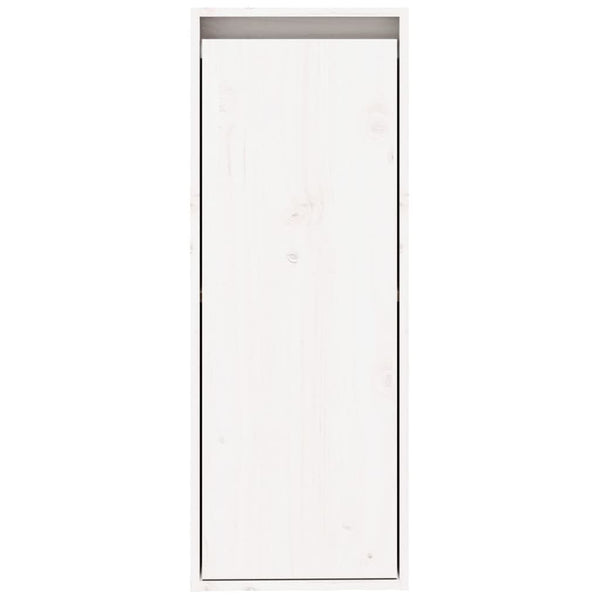 Weißer Wandschrank 30x30x80 cm Kiefer Massivholz