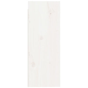 Weißer Wandschrank 30x30x80 cm Kiefer Massivholz
