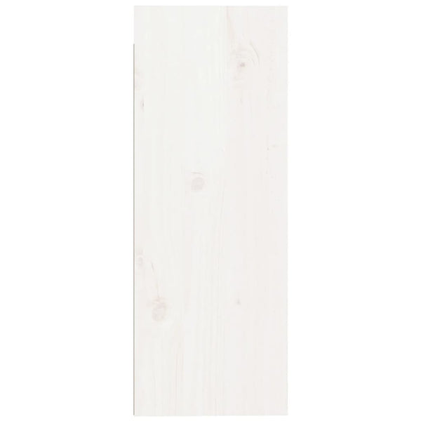 Weißer Wandschrank 30x30x80 cm Kiefer Massivholz