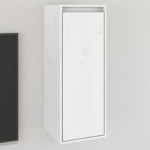 Weißer Wandschrank 30x30x80 cm Kiefer Massivholz