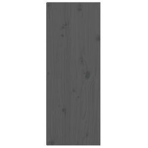 Grauer Wandschrank 30x30x80cm Kiefer Massivholz