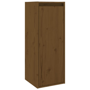 Wandschränke Kiefer Massivholz Honigbraun 30x80cm 2er Set