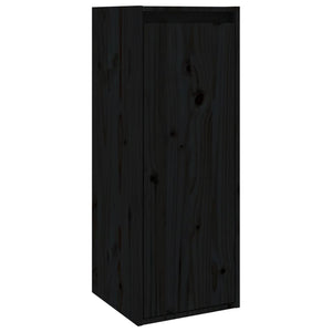 Schwarze Wandschränke 30x30x80cm, 2er-Set