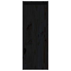 Schwarze Wandschränke 30x30x80cm, 2er-Set