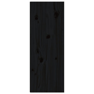 Schwarze Wandschränke 30x30x80cm, 2er-Set