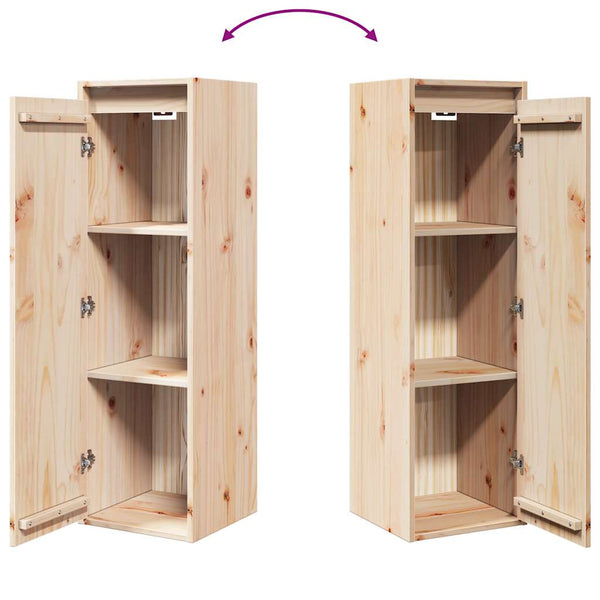 Massivholz Wandschrank Kiefer 30x30x100 cm