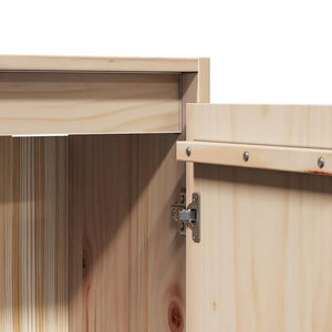 Massivholz Wandschrank Kiefer 30x30x100 cm