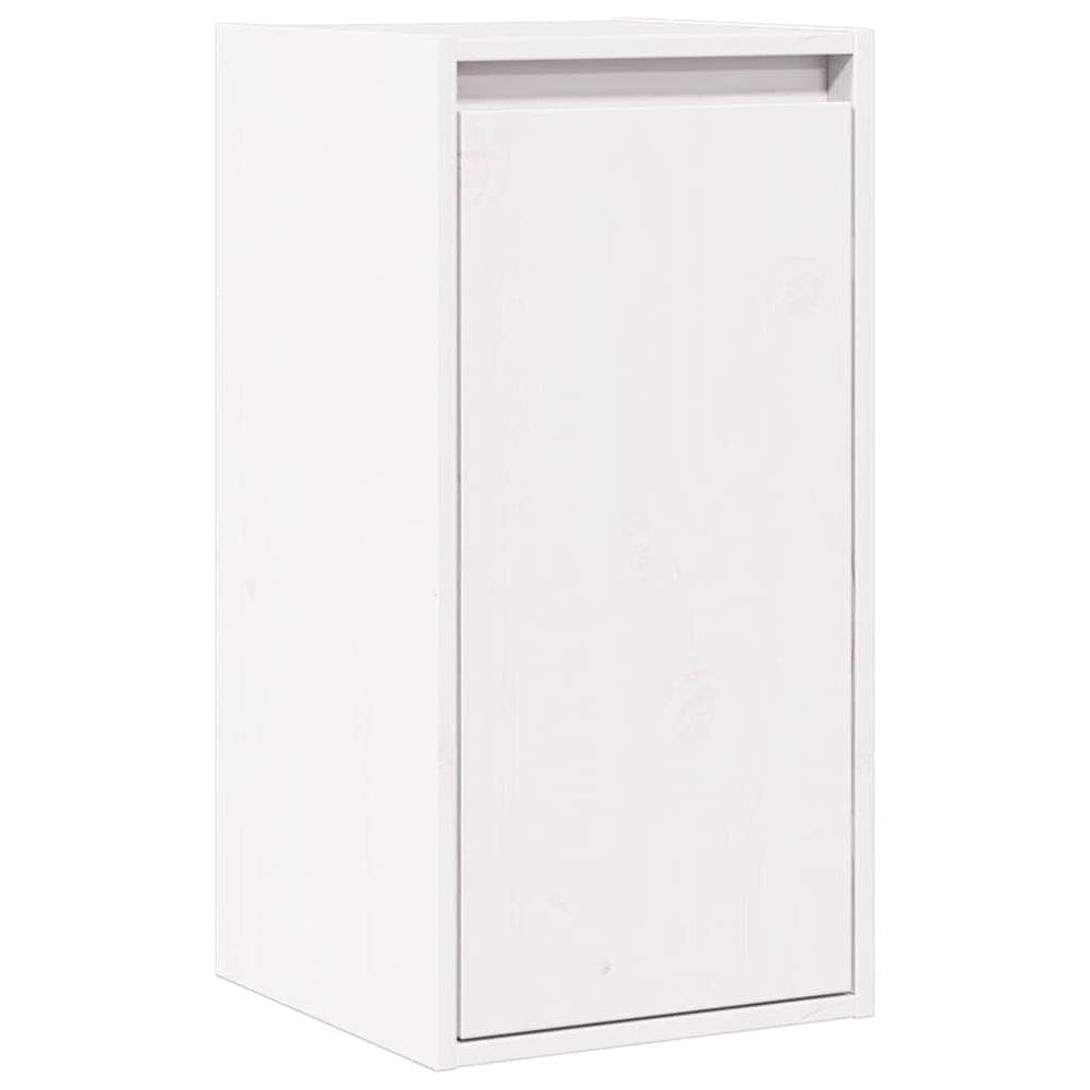 Weißer Wandschrank Kiefer Massivholz 30x30x100cm