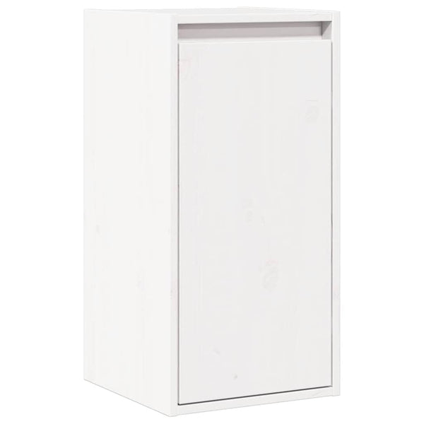 Weißer Wandschrank Kiefer Massivholz 30x30x100cm