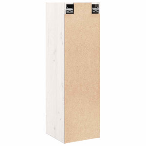 Weißer Wandschrank Kiefer Massivholz 30x30x100cm