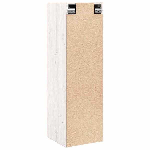 Weißer Wandschrank Kiefer Massivholz 30x30x100cm