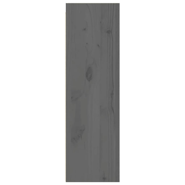 Graue Kiefer Massivholz Wandschränke 30x30x100cm, 2er-Set