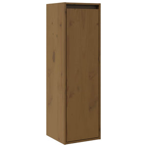 Wandschränke 2er Set Honigbraun 30x100cm Kiefer Massivholz