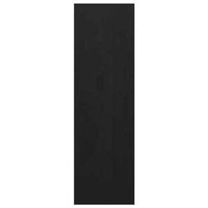 Wandschränke 2er Set Schwarz 30x100cm Kiefer Massivholz