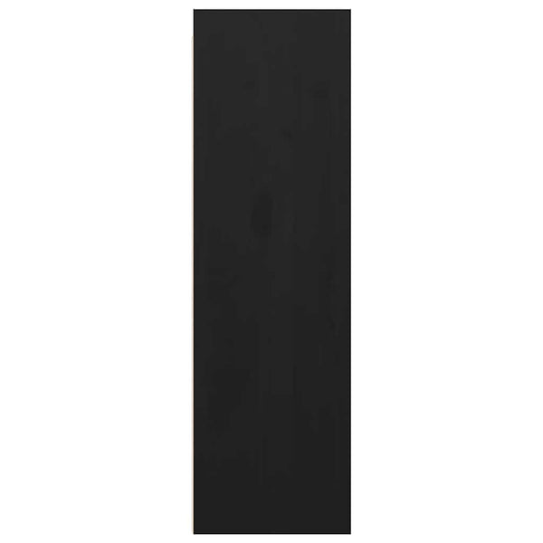 Wandschränke 2er Set Schwarz 30x100cm Kiefer Massivholz