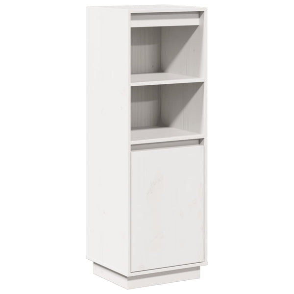 Highboard Weiß Kiefer Massivholz 110cm
