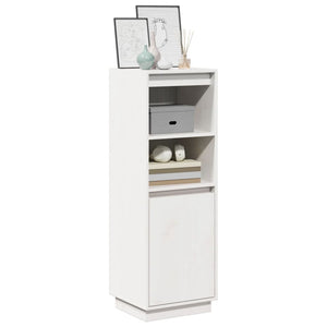 Highboard Weiß Kiefer Massivholz 110cm