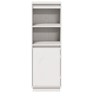 Highboard Weiß Kiefer Massivholz 110cm