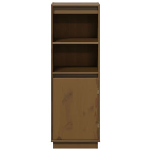 Honigbraunes Highboard Kiefer Massivholz 110cm